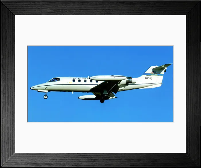 Framed Print : Gates Learjet C-21A 84-0083 Framed Print : Gates Learjet C-21A 84-0083