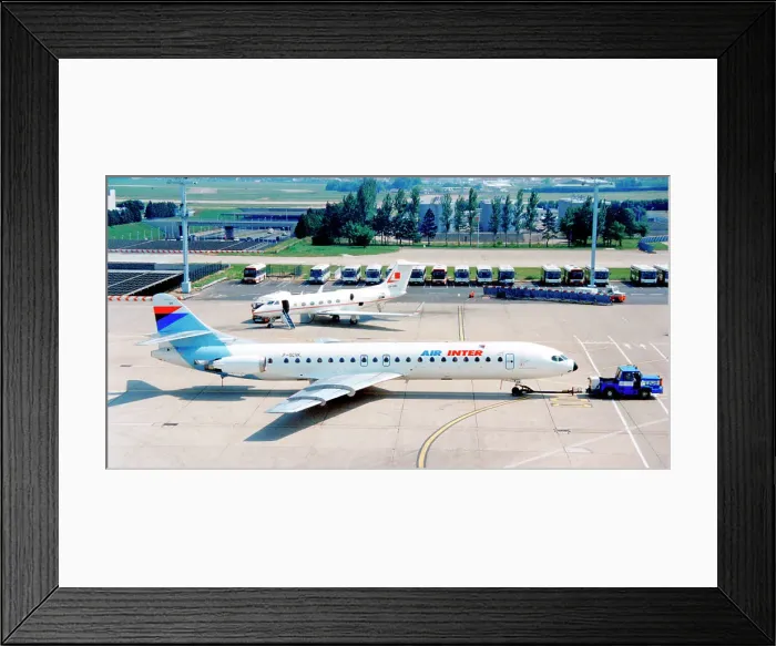 Framed Print : Sud SE-210 Super Caravelle 12 F-GCVK Framed Print : Sud SE-210 Super Caravelle 12 F-GCVK