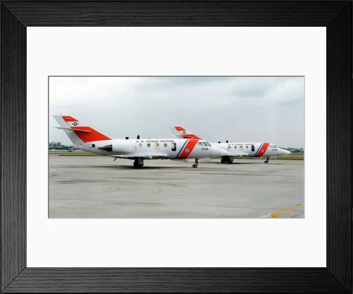 Framed Print : Dassault HU-25C Guardian 2129 with 2139 Framed Print : Dassault HU-25C Guardian 2129 with 2139