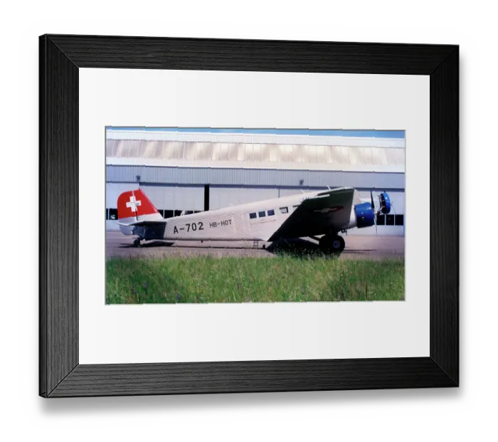 Framed Print : Junkers Ju. 52 - 3m HB-HOT - A-702 Framed Print : Junkers Ju. 52 - 3m HB-HOT - A-702
