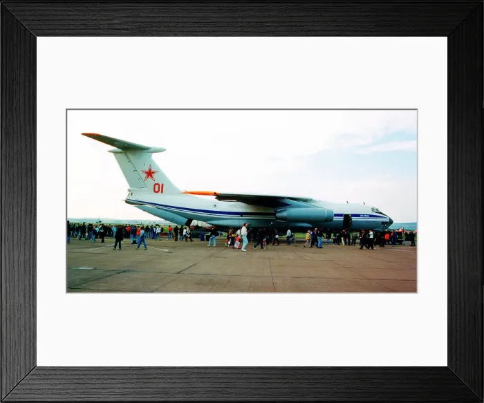 Framed Print : Ilyushin Il-76MD 01 Red Framed Print : Ilyushin Il-76MD 01 Red