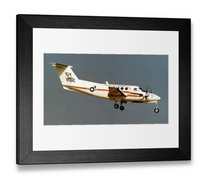 Framed Print : Beech UC-12B 161192 - 5Y Framed Print : Beech UC-12B 161192 - 5Y