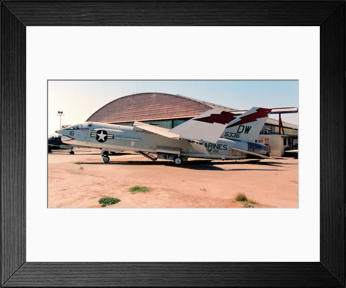 Framed Print : Vought F-8A Crusader 145336 Framed Print : Vought F-8A Crusader 145336