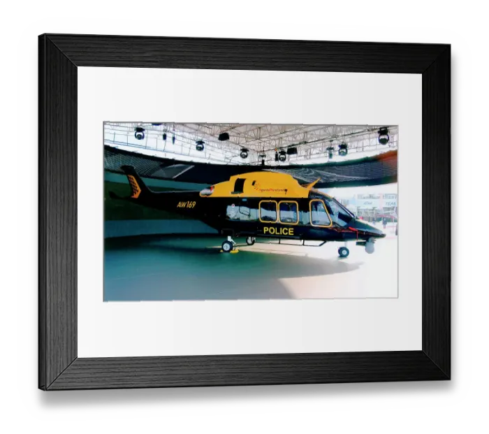 Framed Print : Agusta Westland AW169 mock-up Framed Print : Agusta Westland AW169 mock-up