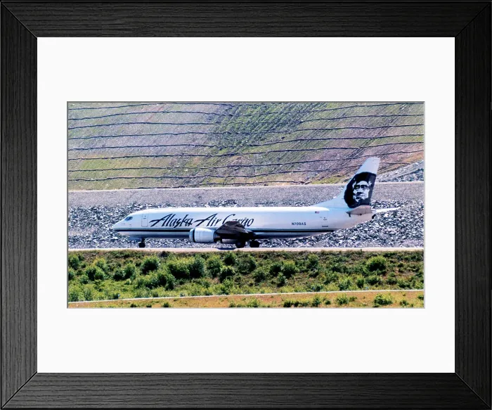 Framed Print : Boeing 737-490F N709AS Framed Print : Boeing 737-490F N709AS