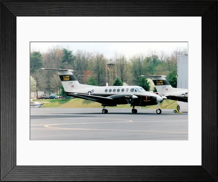 Framed Print : United States Army - Beech C-12C Huron 77-22933 Framed Print : United States Army - Beech C-12C Huron 77-22933