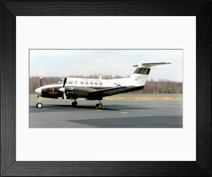 Framed Print : United States Army - Beech C-12C Huron 77-22942 Framed Print : United States Army - Beech C-12C Huron 77-22942