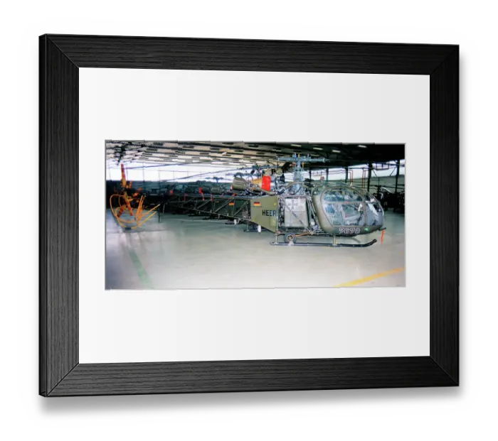 Framed Print : Aerospatiale SE. 3130 Alouette II 76+78 Framed Print : Aerospatiale SE. 3130 Alouette II 76+78