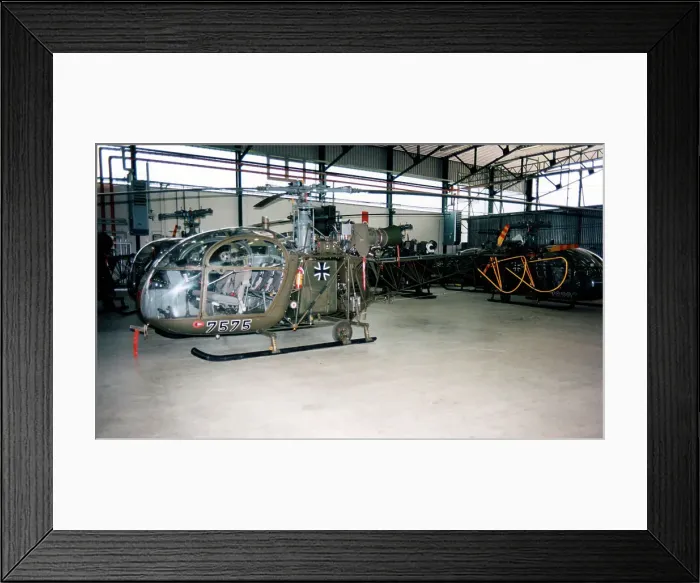 Framed Print : Aerospatiale SE. 3130 Alouette II 75+75 Framed Print : Aerospatiale SE. 3130 Alouette II 75+75