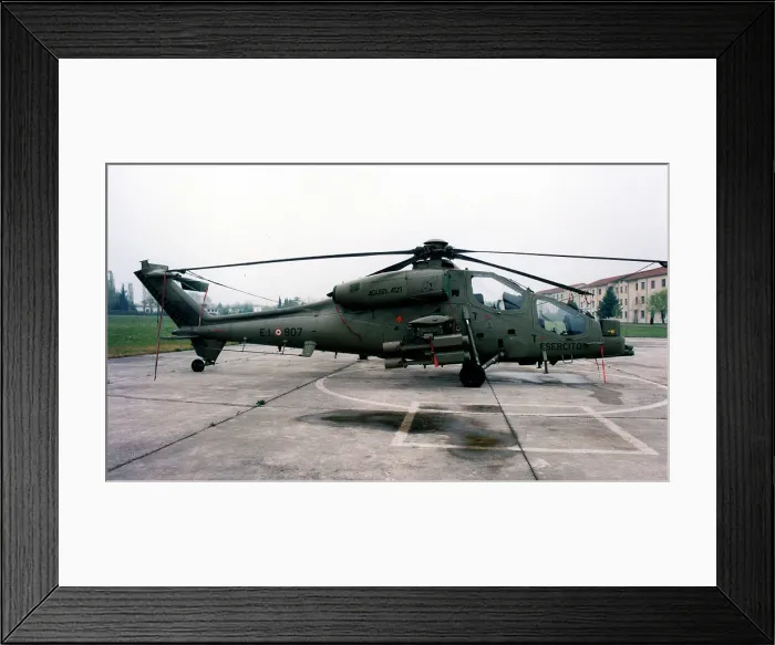 Framed Print : Agusta A. 129C Mangusta MM81320 - E. I. 907 Framed Print : Agusta A. 129C Mangusta MM81320 - E. I. 907