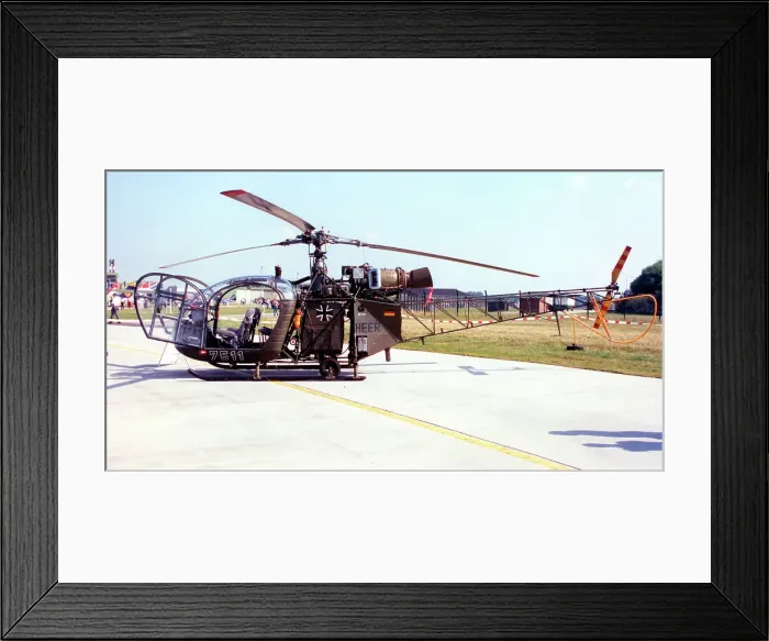 Framed Print : Aerospatiale SE. 3130 Alouette II 75+11 Framed Print : Aerospatiale SE. 3130 Alouette II 75+11