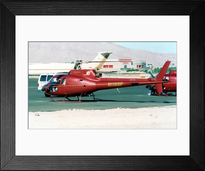Framed Print : Aerospatiale AS350BA Squirrel N1188P Framed Print : Aerospatiale AS350BA Squirrel N1188P