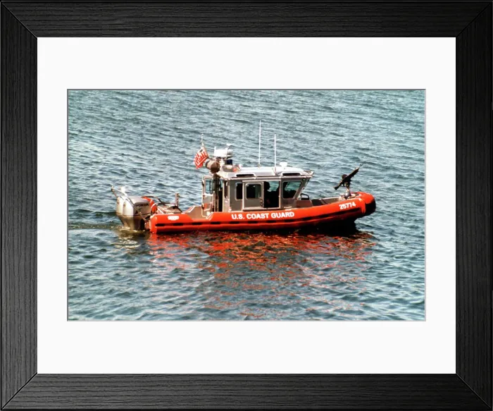 Framed Print : RIB 25774. United States Coast Guard - RIB 25774. Date: circa 1998 Framed Print : RIB 25774. United States Coast Guard - RIB 25774. Date: circa 1998