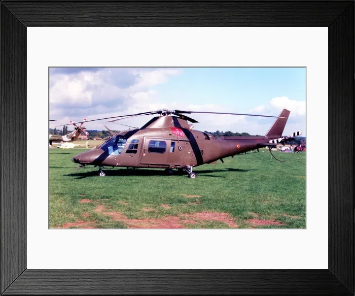 Framed Print : Agusta A109BA Hirundo H-11 - OT-ARE Framed Print : Agusta A109BA Hirundo H-11 - OT-ARE