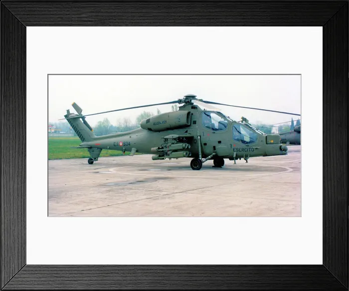 Framed Print : Agusta A. 129C Mangusta MM81404 - E. I. 934 Framed Print : Agusta A. 129C Mangusta MM81404 - E. I. 934