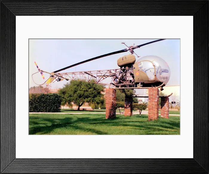 Framed Print : Bell OH-13S Sioux HE. 7B-27 - ET-103 Framed Print : Bell OH-13S Sioux HE. 7B-27 - ET-103