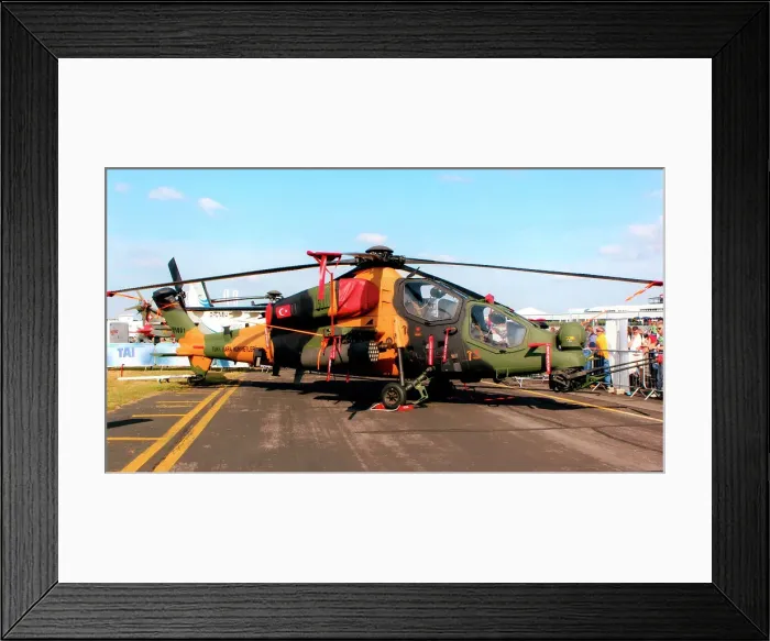 Framed Print : TAI - AgustaWestland T. 129A ATAK 12-1001 Framed Print : TAI - AgustaWestland T. 129A ATAK 12-1001