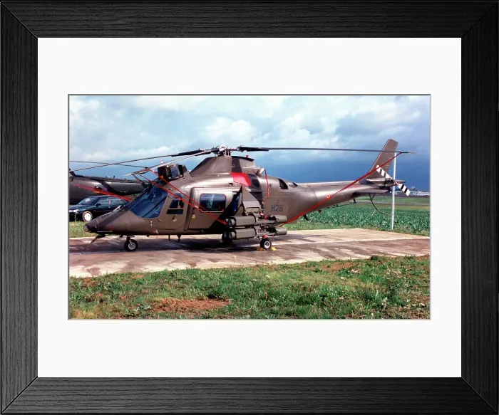 Framed Print : Agusta A109BA Hirundo H-28 - OT-ATJ Framed Print : Agusta A109BA Hirundo H-28 - OT-ATJ