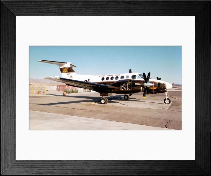 Framed Print : Beech C-12F Huron 84-0489 Framed Print : Beech C-12F Huron 84-0489