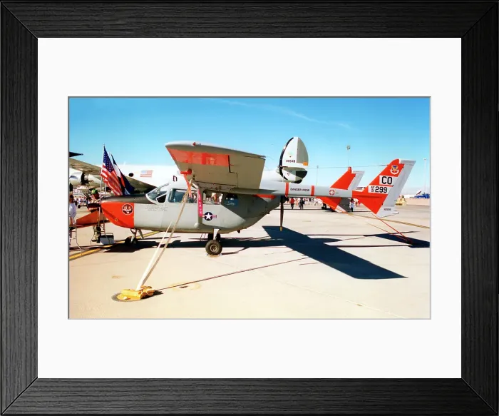 Framed Print : Cessna O-2A N21299 - 67-21299 Framed Print : Cessna O-2A N21299 - 67-21299