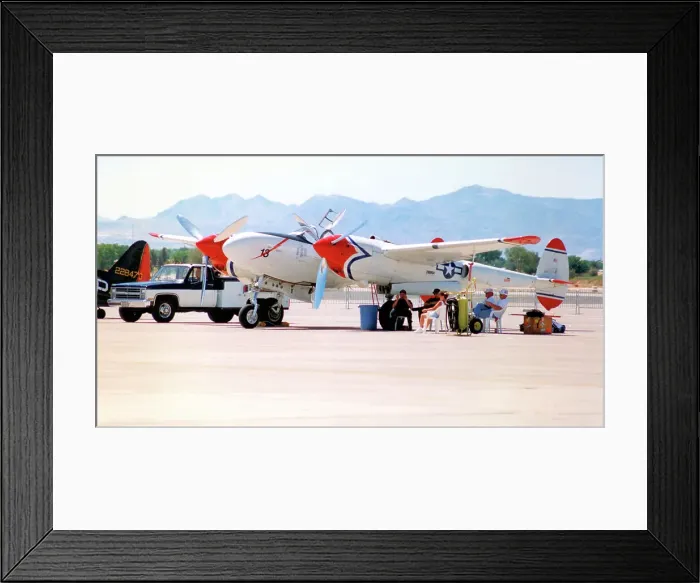 Framed Print : Lockheed F-5G Lightning N25Y - 13 Framed Print : Lockheed F-5G Lightning N25Y - 13