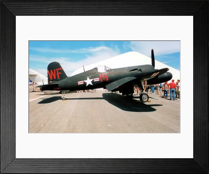 Framed Print : Vought F4U-5NL Corsair 122189 Framed Print : Vought F4U-5NL Corsair 122189