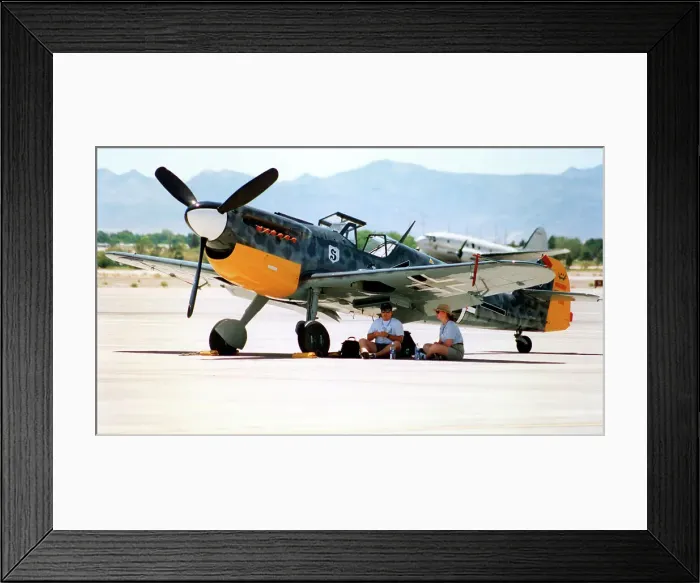Framed Print : Hispano HA. 1112-M1L Buchon N109GU Framed Print : Hispano HA. 1112-M1L Buchon N109GU
