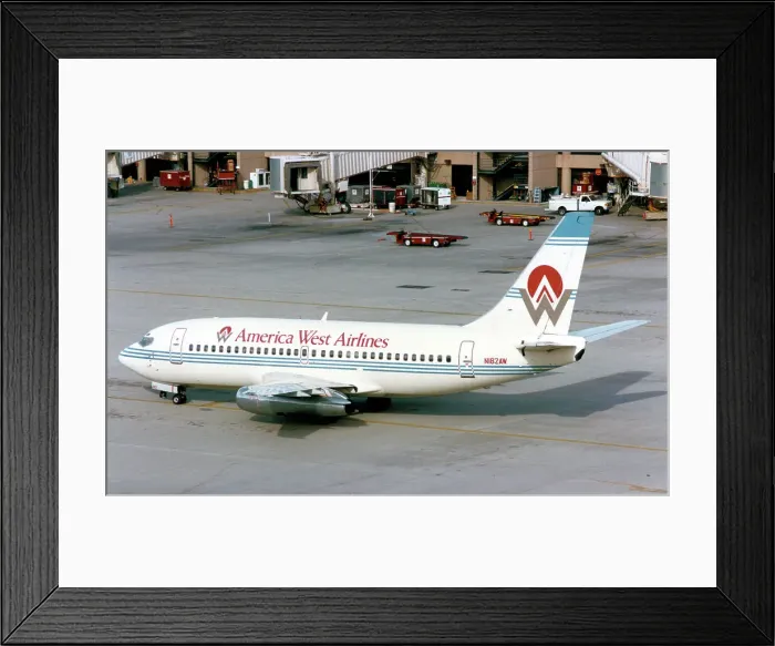 Framed Print : Boeing 737-277 N182AW Framed Print : Boeing 737-277 N182AW