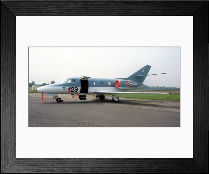 Framed Print : Dassault Falcon 10(MER) 129 Framed Print : Dassault Falcon 10(MER) 129