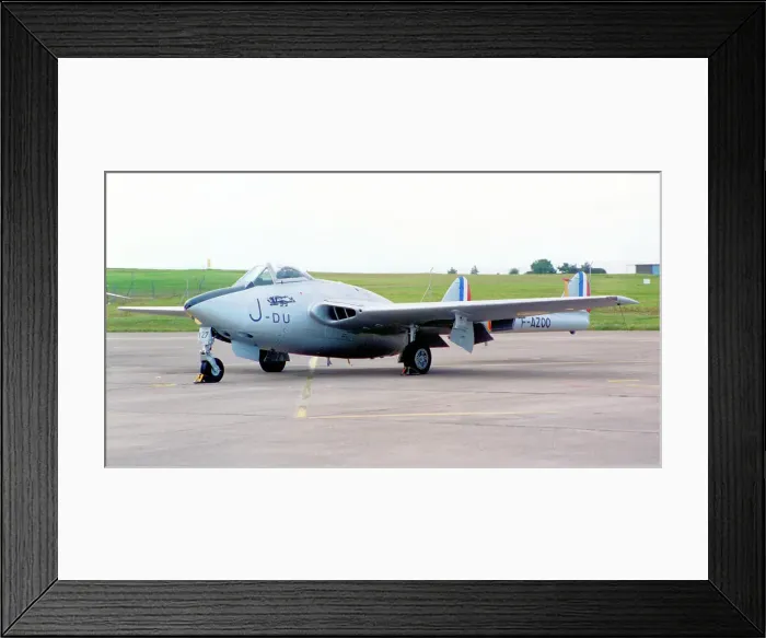 Framed Print : de Havilland DH. 100 Vampire FB. 6 F-AZOO - DU-J Framed Print : de Havilland DH. 100 Vampire FB. 6 F-AZOO - DU-J
