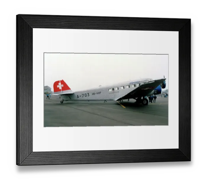 Framed Print : Junkers Ju. 52 / 3mg4e HB-HOP Framed Print : Junkers Ju. 52 / 3mg4e HB-HOP