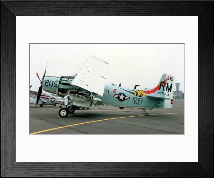Framed Print : Douglas AD-4N Skyraider F-AZDP Framed Print : Douglas AD-4N Skyraider F-AZDP