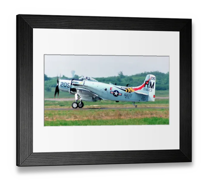 Framed Print : Douglas AD-4N Skyraider F-AZDP Framed Print : Douglas AD-4N Skyraider F-AZDP