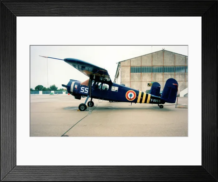 Framed Print : Max Holste MH. 1521M Broussard F-BVSS - 55 Framed Print : Max Holste MH. 1521M Broussard F-BVSS - 55