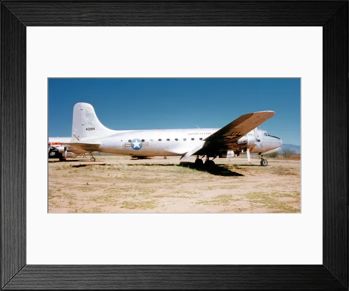 Framed Print : Douglas DC-4-1009 N31356 Framed Print : Douglas DC-4-1009 N31356