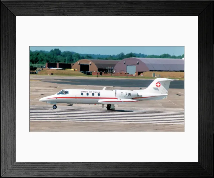 Framed Print : Swiss Air Force - Learjet 35A T-781 (msn 35A-068), of Lufttransportdienst des Bundes, at the Royal International Air Tattoo - RAF Fairford 17 July 2006 Framed Print : Swiss Air Force - Learjet 35A T-781 (msn 35A-068), of Lufttransportdienst des Bundes, at the Royal International Air Tattoo - RAF Fairford 17 July 2006