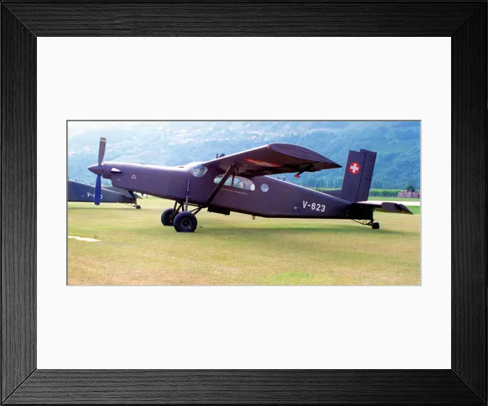 Framed Print : Swiss Air Force - Pilatus PC-6 / B2-H2M Turbo Porter V-623 (msn 649), of lTsT7, at Payerne Air Base. (German: Schweizer Luftwaffe; French: Forces aeriennes suisses; Italian: Forze aeree svizzere; Romansh: Aviatica militara svizra) Date: circa 2000 Framed Print : Swiss Air Force - Pilatus PC-6 / B2-H2M Turbo Porter V-623 (msn 649), of lTsT7, at Payerne Air Base. (German: Schweizer Luftwaffe; French: Forces aeriennes suisses; Italian: Forze aeree svizzere; Romansh: Aviatica militara svizra) Date: circa 2000