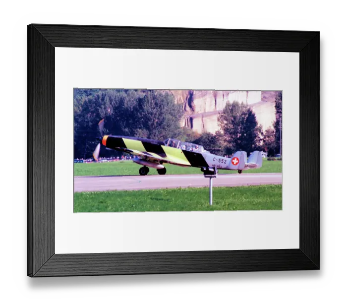 Framed Print : EKW C-3605 Schlepp HB-RBJ (msn 332, ex Swiss AF C-552) Date: circa 1990 Framed Print : EKW C-3605 Schlepp HB-RBJ (msn 332, ex Swiss AF C-552) Date: circa 1990