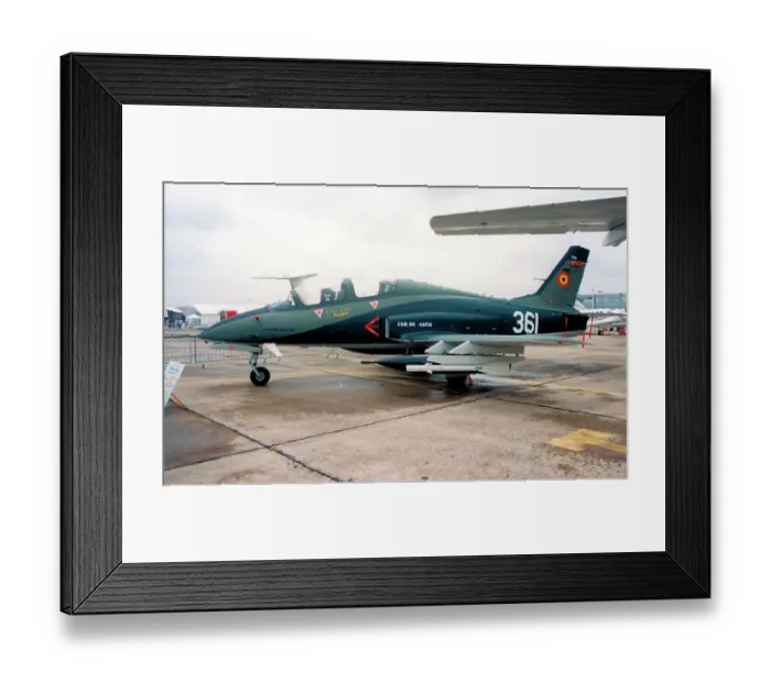 Framed Print : Avioane Craiova IAR-99 Soim 719 / 361 (msn 19), at a Paris Air Show circa 1999, with Air show serial 361 Date: circa 1999 Framed Print : Avioane Craiova IAR-99 Soim 719 / 361 (msn 19), at a Paris Air Show circa 1999, with Air show serial 361 Date: circa 1999