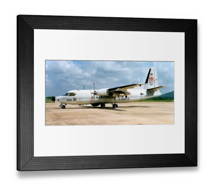 Framed Print : Royal Thai Navy - Fokker F27-200 ME 1201 (msn 10666), of 102 Squadron, at U-Tapao Naval Air Station. Date: circa 2010 Framed Print : Royal Thai Navy - Fokker F27-200 ME 1201 (msn 10666), of 102 Squadron, at U-Tapao Naval Air Station. Date: circa 2010