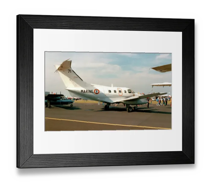 Framed Print : Aeronavale - Embraer EMB-121 Xingu 71 (msn 121071) of 2S, at Boscombe Down for the Battle of Britain 50th Anniversary Air Show on 9 June 1990. (Aeronavale - Aeronautique Navale - French Naval Aviation) Date: 1990 Framed Print : Aeronavale - Embraer EMB-121 Xingu 71 (msn 121071) of 2S, at Boscombe Down for the Battle of Britain 50th Anniversary Air Show on 9 June 1990. (Aeronavale - Aeronautique Navale - French Naval Aviation) Date: 1990