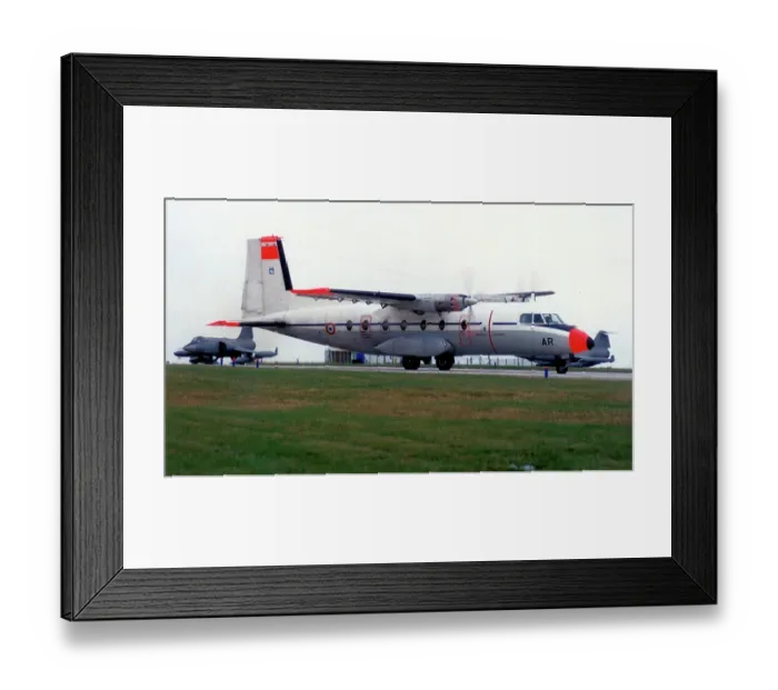 Framed Print : Armee de l'Air - Nord 262D-51 95 / F-RBAR / AR (msn 95), at RAF Finningley on 22 September 1990 Date: 1990 Framed Print : Armee de l'Air - Nord 262D-51 95 / F-RBAR / AR (msn 95), at RAF Finningley on 22 September 1990 Date: 1990