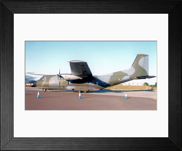 Framed Print : Armee de l'Air - Transall C-160NG 64-GE / F205 (msn F205), of ET. 64 at the Royal International Air Tattoo - RAF Fairford 27 July1995. (Transall - TRANSport ALLianz / Armee de l'Air - French Air Force). Date: 1995 Framed Print : Armee de l'Air - Transall C-160NG 64-GE / F205 (msn F205), of ET. 64 at the Royal International Air Tattoo - RAF Fairford 27 July1995. (Transall - TRANSport ALLianz / Armee de l'Air - French Air Force). Date: 1995