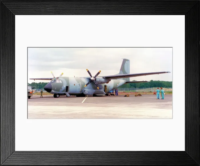 Framed Print : Armee de l'Air - Transall C-160R 61-ZU / R155 (msn 155), of ET 061. (Transall - TRANSport ALLianz / Armee de l'Air - French Air Force). Date: circa 1995 Framed Print : Armee de l'Air - Transall C-160R 61-ZU / R155 (msn 155), of ET 061. (Transall - TRANSport ALLianz / Armee de l'Air - French Air Force). Date: circa 1995