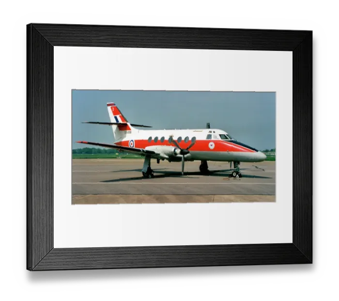 Framed Print : Royal Air Force - Scottish Aviation Jetstream T. 1 XX496 / D (msn 276 P / N 69), of No. 45 (R) Squadron, at RAF Brize Norton on 6 May 2002. Date: 2002 Framed Print : Royal Air Force - Scottish Aviation Jetstream T. 1 XX496 / D (msn 276 P / N 69), of No. 45 (R) Squadron, at RAF Brize Norton on 6 May 2002. Date: 2002
