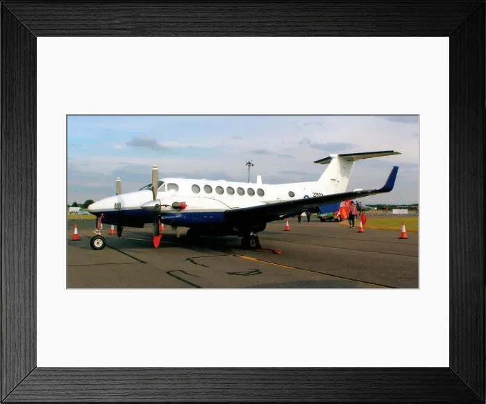Framed Print : Royal Navy - Beech 350 Avenger T. 1 ZZ502 (msn FL-629, ex N63699, ex G-MFTC) Date: circa 2012
