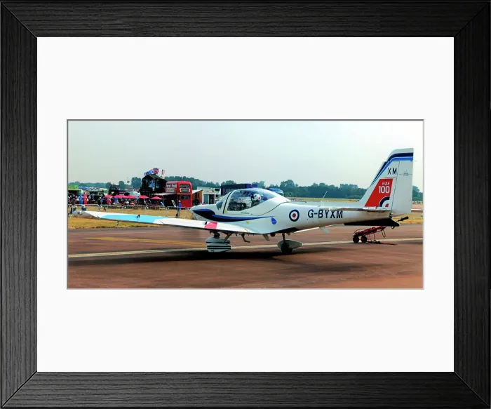 Framed Print : Grob G. 115E Tutor G-BYXM (msn 82173), of Babcock-HCS, operating the RAF's flight experience and University Air Squadron tasks. Seen at the Royal International Air Tattoo - RAF Fairford 13 July 2018. Date: 2018 Framed Print : Grob G. 115E Tutor G-BYXM (msn 82173), of Babcock-HCS, operating the RAF's flight experience and University Air Squadron tasks. Seen at the Royal International Air Tattoo - RAF Fairford 13 July 2018. Date: 2018