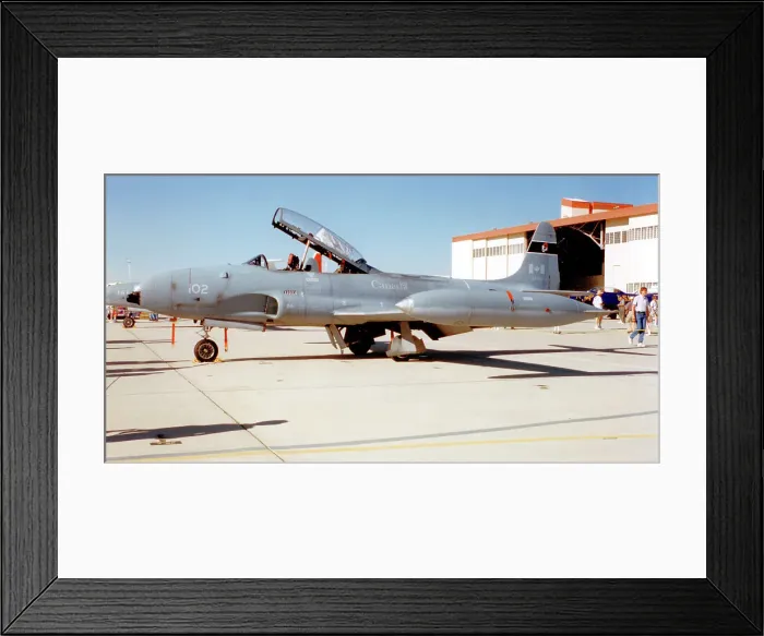 Framed Print : Canadian Armed Forces - Canadair CT-133 Silver Star 3 133102 (msn T33-102, CL-30), at Edwards Air Force Base. Date: circa 2000 Framed Print : Canadian Armed Forces - Canadair CT-133 Silver Star 3 133102 (msn T33-102, CL-30), at Edwards Air Force Base. Date: circa 2000