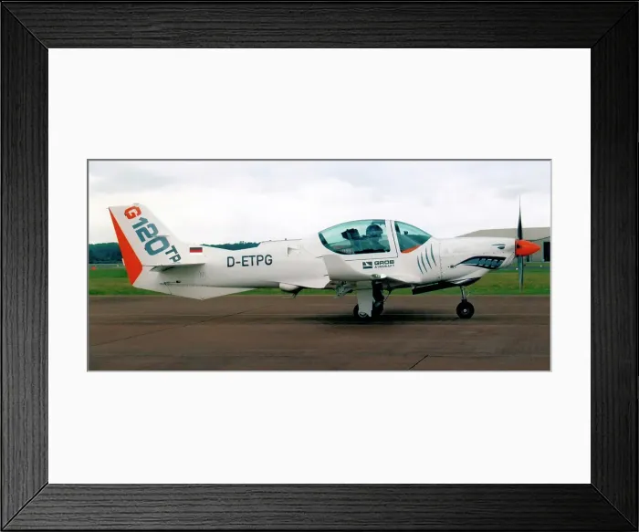 Framed Print : Grob G. 120TP D-ETPG (msn 86000), at the Royal International Air Tattoo - RAF Fairford 16 July 2011. Date: 2011 Framed Print : Grob G. 120TP D-ETPG (msn 86000), at the Royal International Air Tattoo - RAF Fairford 16 July 2011. Date: 2011