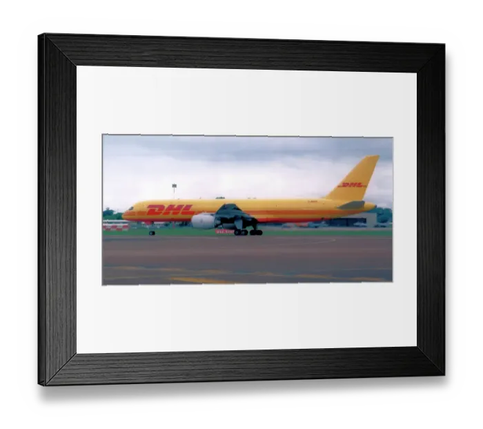 Framed Print : Boeing 757-236 G-BMRH (msn 24266, line number 210), of DHL Air, at the Royal International Air Tattoo - RAF Fairford 8 July 2012. Date: 2012 Framed Print : Boeing 757-236 G-BMRH (msn 24266, line number 210), of DHL Air, at the Royal International Air Tattoo - RAF Fairford 8 July 2012. Date: 2012